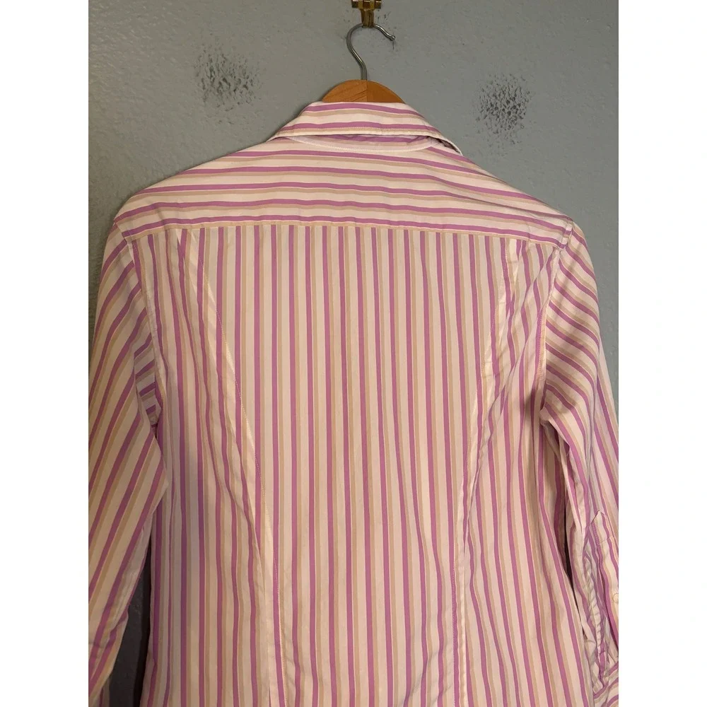 Rag & Bone Women's Indiana Striped Twisted Shirt Pink White Size XS - Picture 9 of 12